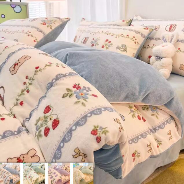 布団カバー おしゃれ 掛け布団カバー 暖かい 洗える フリース 冬用 掛布団 もこもこ かわいい ふわふわ