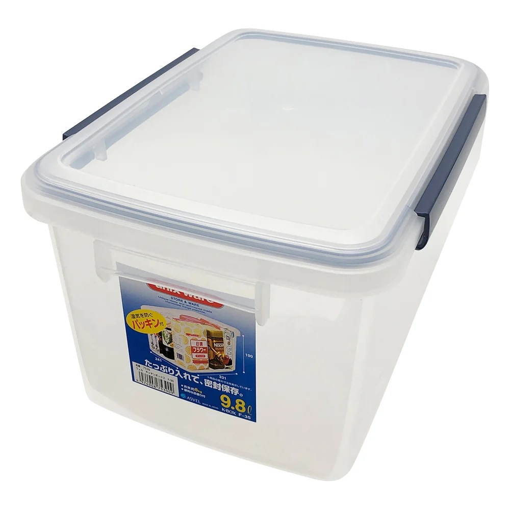 密封保存容器 キッチン用品 幅31cm 22.5L 14個セット 防湿用 パッキン付き アスベル ユニックス ウィル キッチンボックス 台所 生活用品 インテリア 雑貨 日用雑貨 収納用品