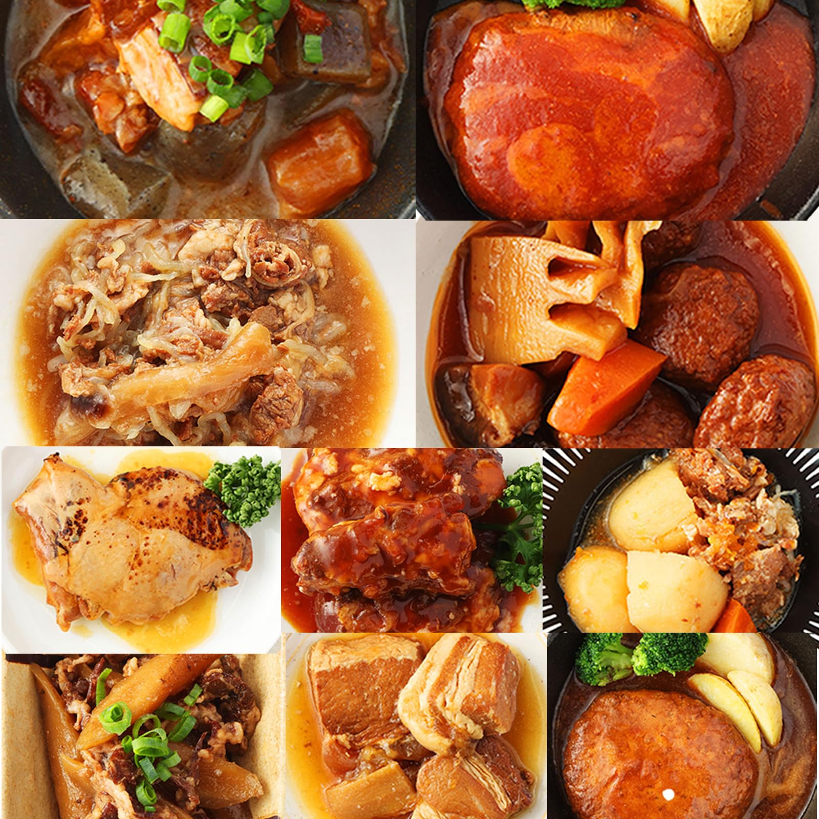 【お肉メイン 10品目セット】 レトルト 惣菜 詰め合わせ 肉料理 ガッツリ 食べ応え 備蓄用 長期保存 ストック 無添加 常温保存 [常温備食生活 うちのや]