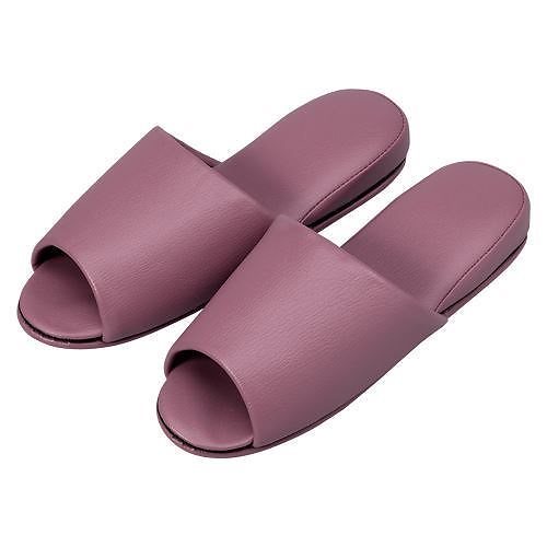 （まとめ買い）オーミケンシ 抗菌レザー調スリッパ前開10足ライラック 10835511 （10P） 00073632 [x3] 22,917円