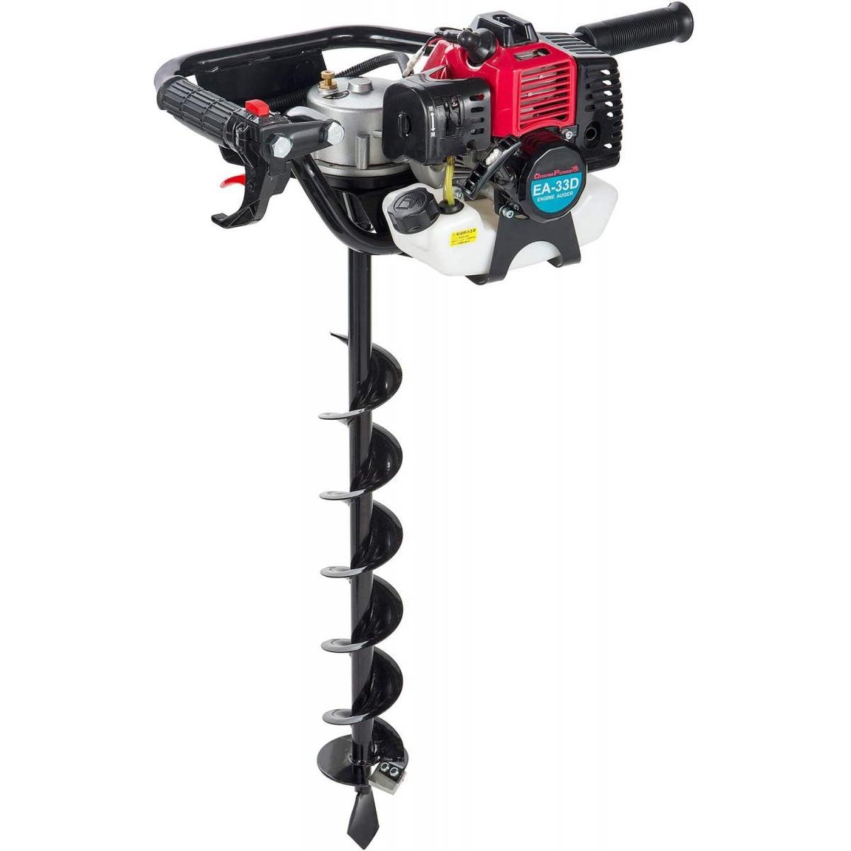 ナカトミ エンジンオーガー (排気量:32.6ml) (ドリル7サイズ対応) 堀削機 2サイクル ウォームギア採用 EA-33D 穴釣り 穴掘り