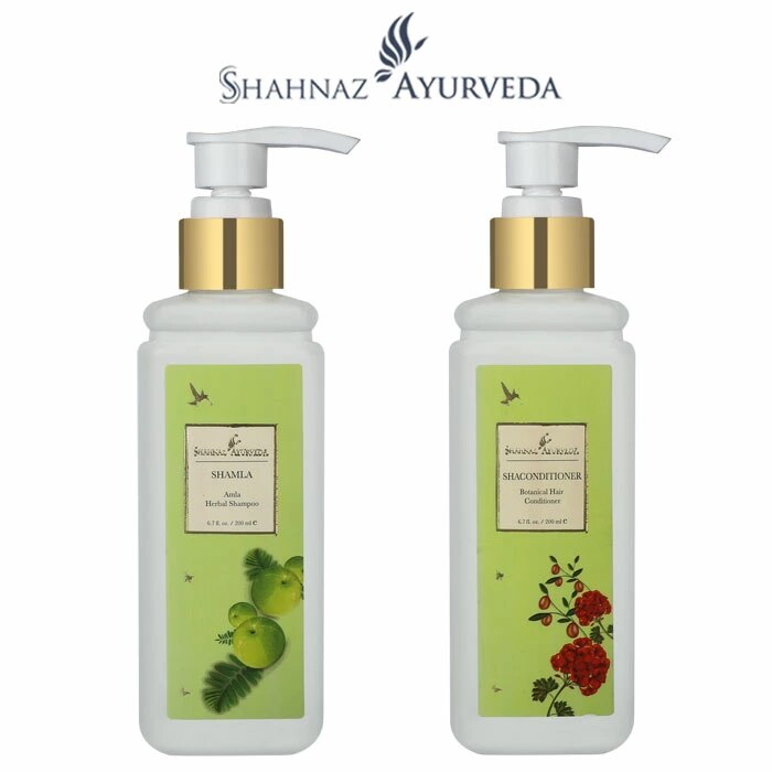 アーユルヴェーダ シャームラ シャンプー & コンディショナー セット 200ml 各1本 サロン 美容院 美容室 エステ 専売品 高級 インド 乾燥 パーマ カラー ヘナ 痛み