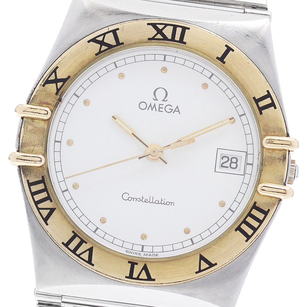 オメガ OMEGA コンステレーション YGベゼル デイト クォーツ メンズ _878636【中古】