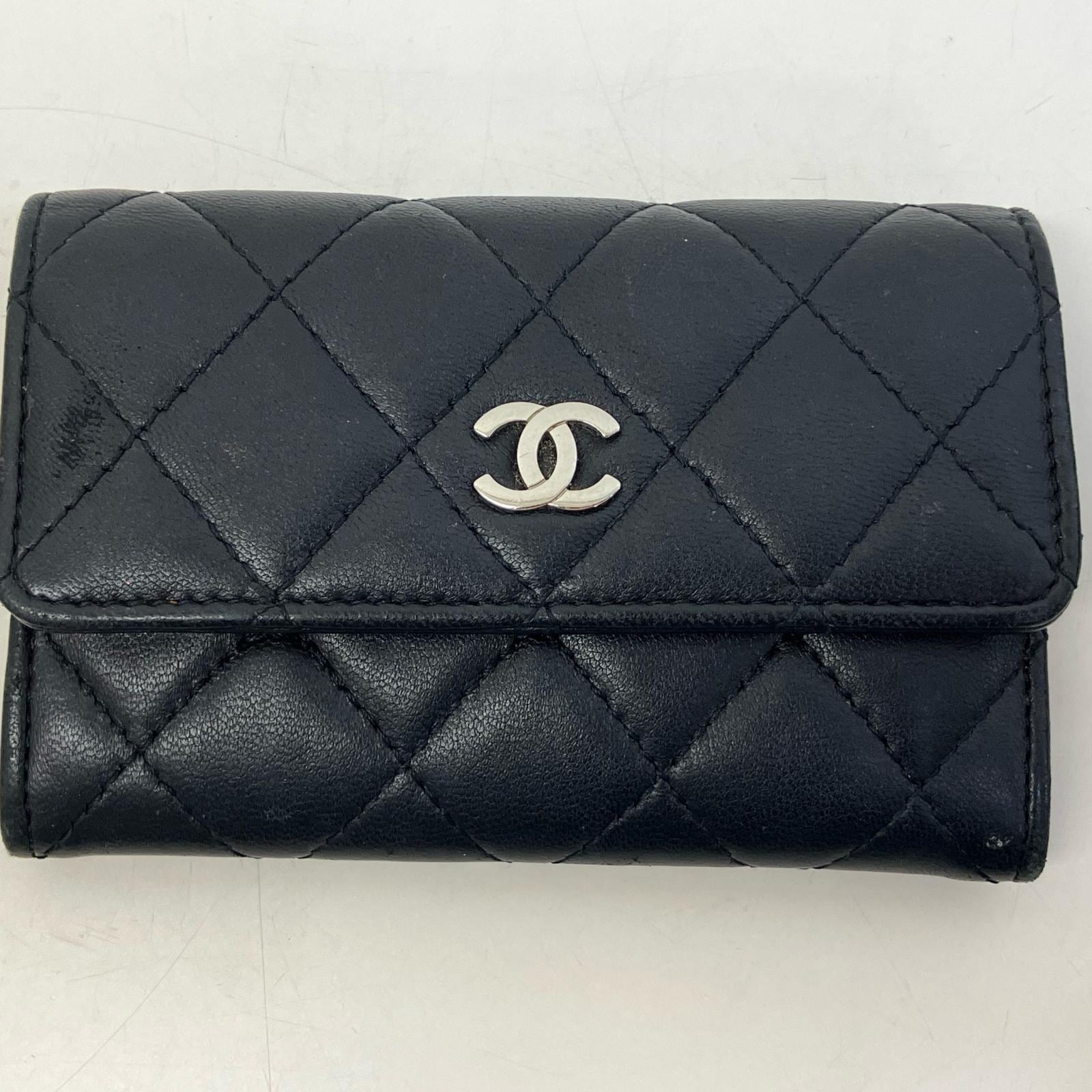 マトラッセ コインケース ブラック CHANEL刻印【中古】 レディース