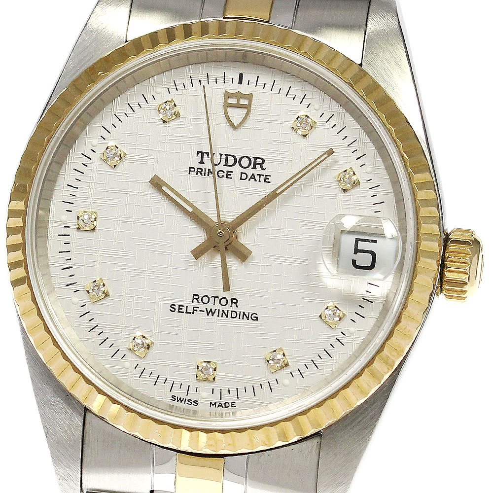 チュードル TUDOR 72033 プリンスデイト 10Pダイヤ cal.2824-2 自動巻き ボーイズ _753514【中古】