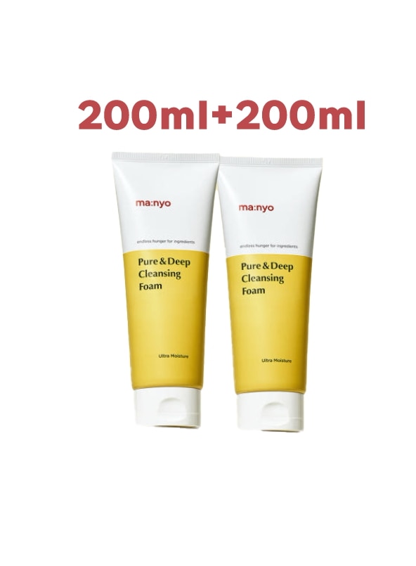 ピュアアンドディープクレンジング洗顔料, 200mL+200mL もちっとした風性の泡/老廃物ケア/デイリークレンジング/低刺激/ニキビ性肌安心/つっぱり感なし