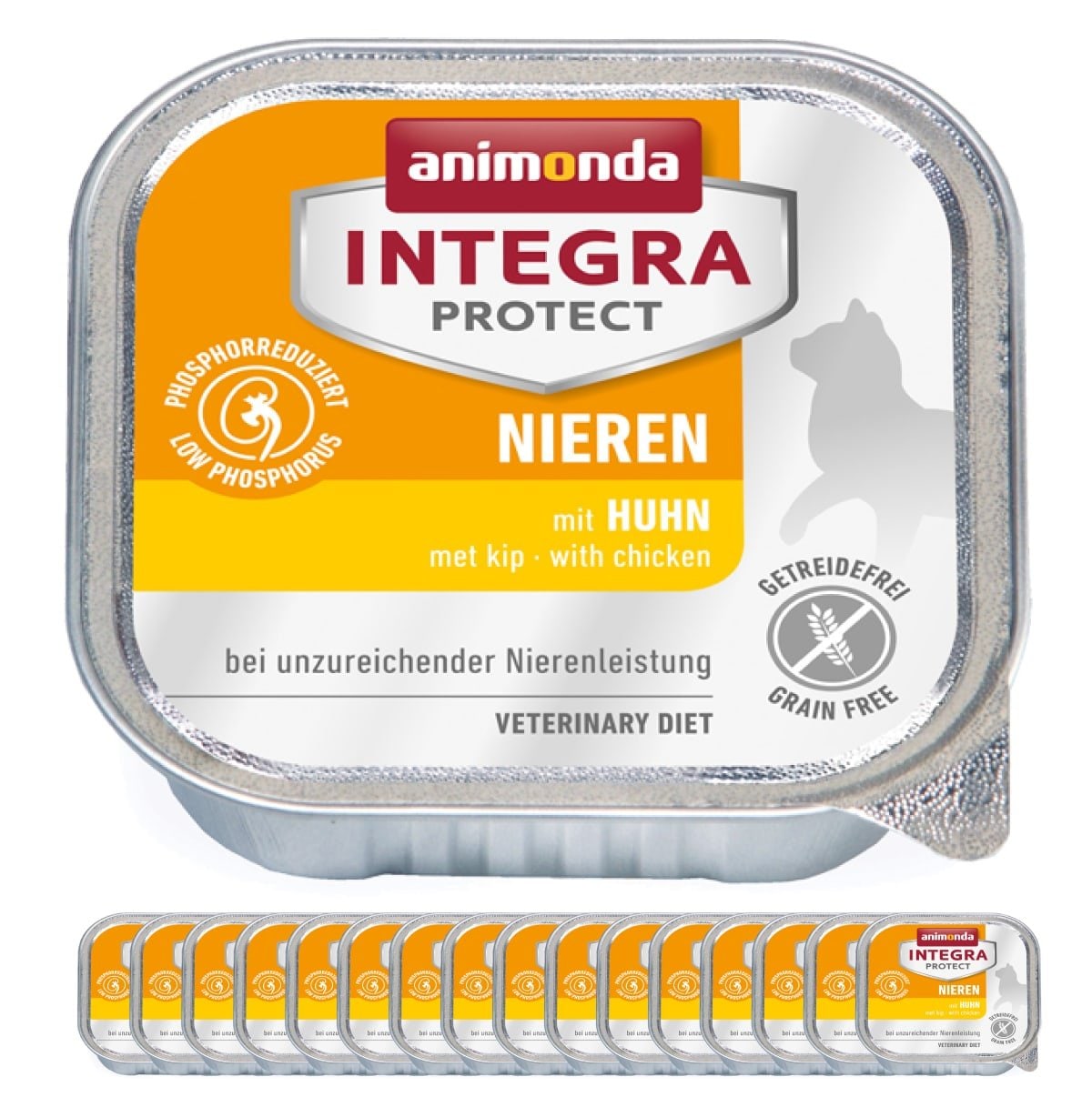 【まとめ買い】アニモンダ インテグラプロテクト ニーレン 猫用療法食 腎臓ケア（鴨） ウェットフード100g(16缶セット)