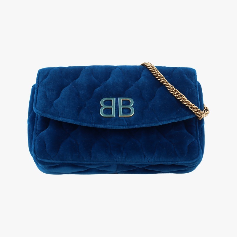 BBロゴ ネイビー ベロア 526682.4102.X.535269中古