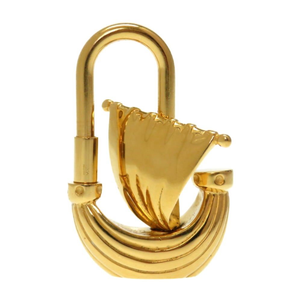 美品 パリの空気 パリの風 帆船 ヨット カデナチャーム キーホルダー メタル ゴールド 0248【中古】 レディース