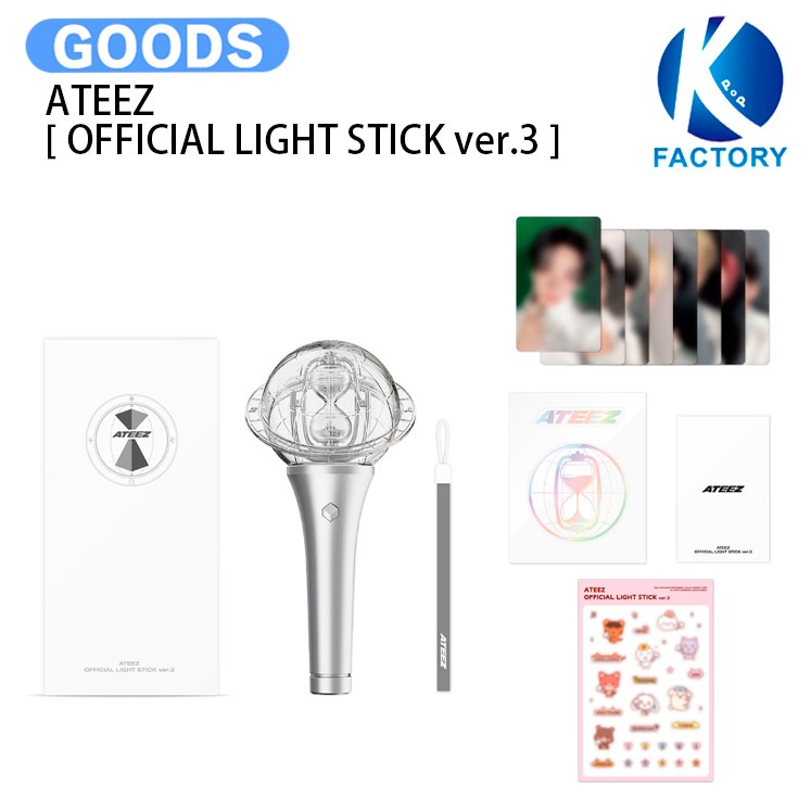 国内発送 [ステッカー付] ATEEZ [ OFFICIAL LIGHT STICK ver.3 ] / 公式グッズ / 予約商品