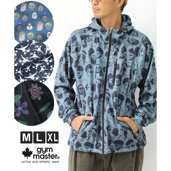 ニットフリースハッピーペイントフードジャケット G433716 パーカー メンズ レディース 秋 冬 秋冬 新作 【セール品の為返品・交換不可商品】