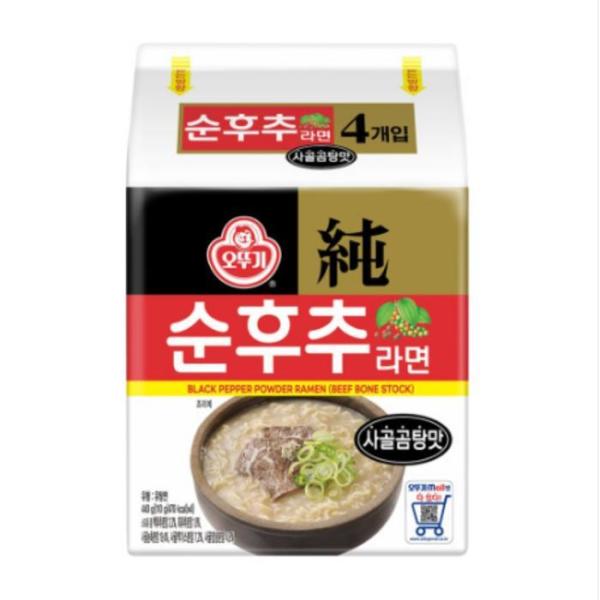 （NEW）オットゥギ 純コショウラーメン 牛骨コムタン味 110g 4個 x 3個
