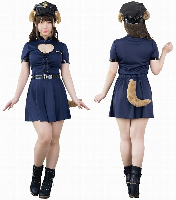 レディアニマル ポリス犬　　 [ハロウィン コスプレ イベント 衣装 仮装 コスチューム]【_529676】