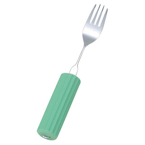 (まとめ)フセ企画 食事用具 オールステンレスハンドルシリコンスポンジ付(2)フォーク大 5247 N-2/SS-283セット