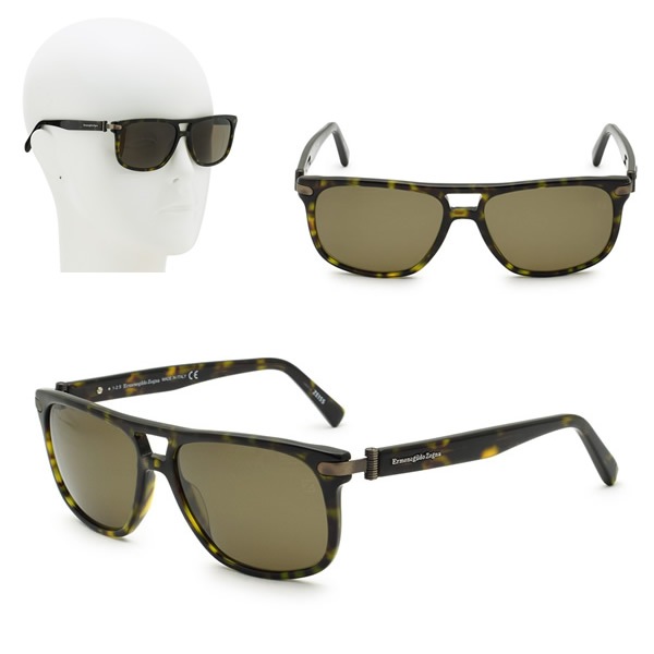 サングラス EZ0042/S 52M 57 Ermenegildo Zegna ハバナ ブラウン グローバルモデル UVカット 偏光レンズ メンズ