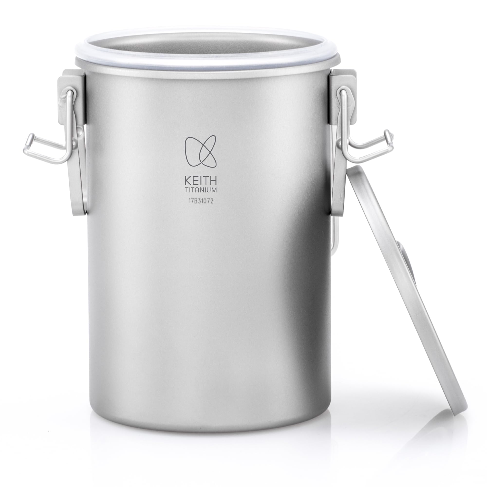 KEITH 純チタン クッカー 900ml 食器 超軽量頑丈耐久 直火対応 二重鍋構造 多機能炊飯器 食洗機対応 アウトドアキャンプ用品 (チタン鍋Ti6300)