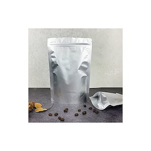 【即納】30枚入 アルミ ジップ袋 自立 小 コーヒー豆 保存袋 小分け 袋 スタンディングタイプ 耐熱 遮光 防臭 (11x16cm-30枚)