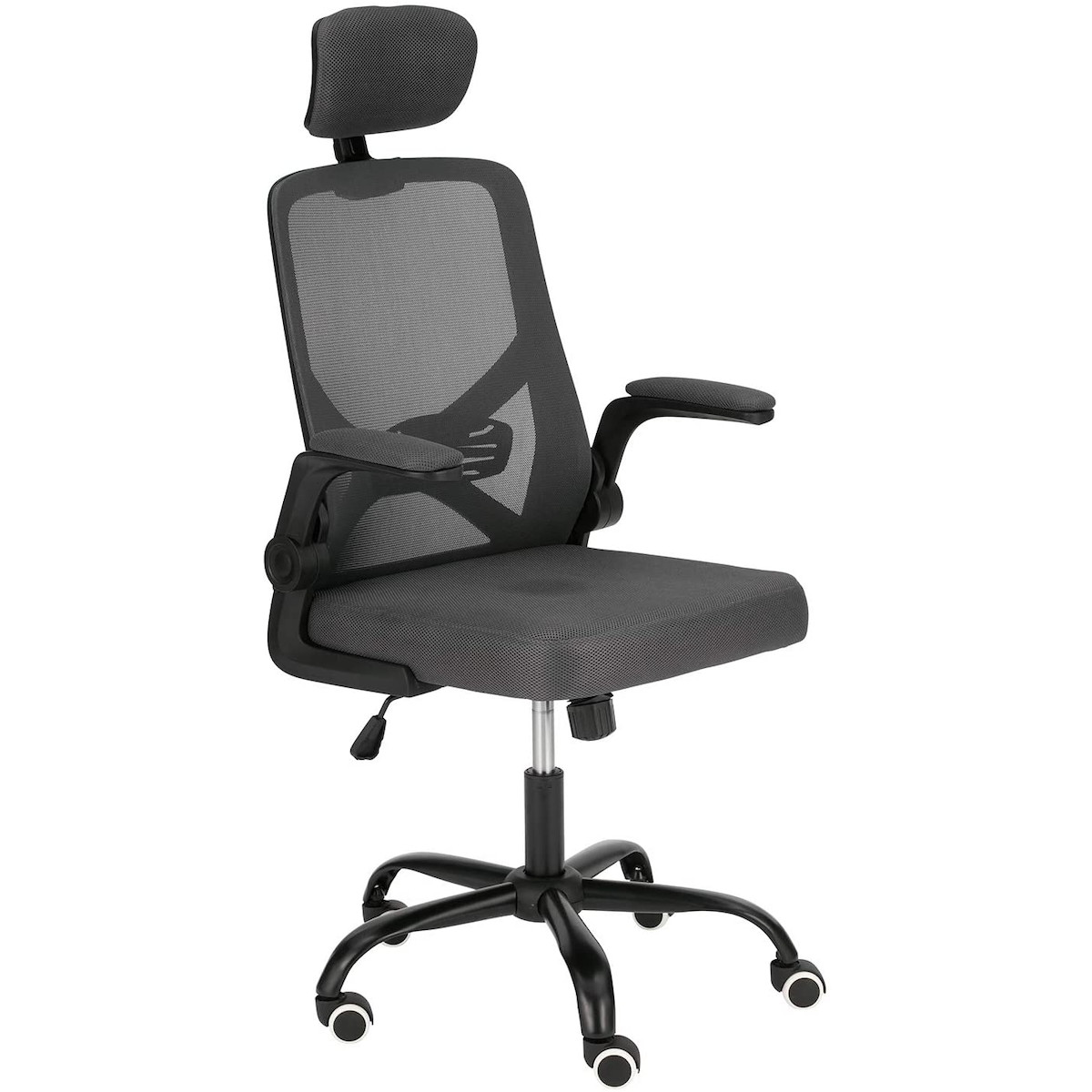 武田コーポレーション ワークデザインチェア A0-HO62DGRY ダークグレー/ブラック デスク用/オフィス/ハイバック/キャスター付き