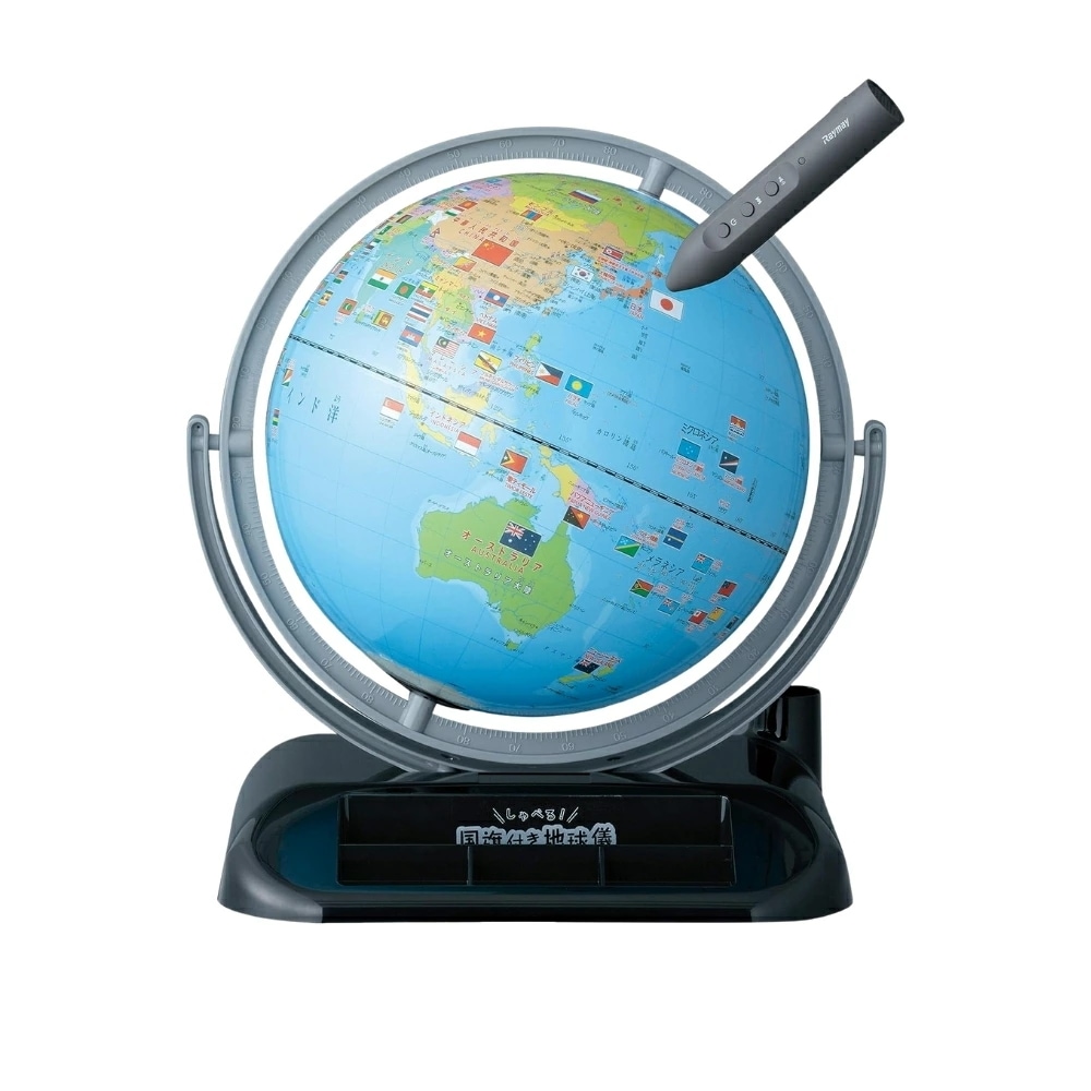 しゃべる国旗付地球儀 トイ OYV403 しゃべる 地球儀 国旗 タッチペン インテリア 子供 プレゼ