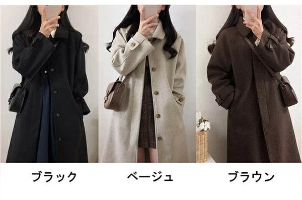 アウタートレンチコートロングコート 可愛い おしゃれ コットン付き 暖かい ベージュ 女性 ステンカラーコート 上品 冬 無地 冬服 チェスターコート 通勤 ブ ロング丈 大人 レディース アウター
