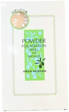オリーブマノン パウダーファンデーションレフィル スポンジ付 4010 ナチュラルライトオークル 12g