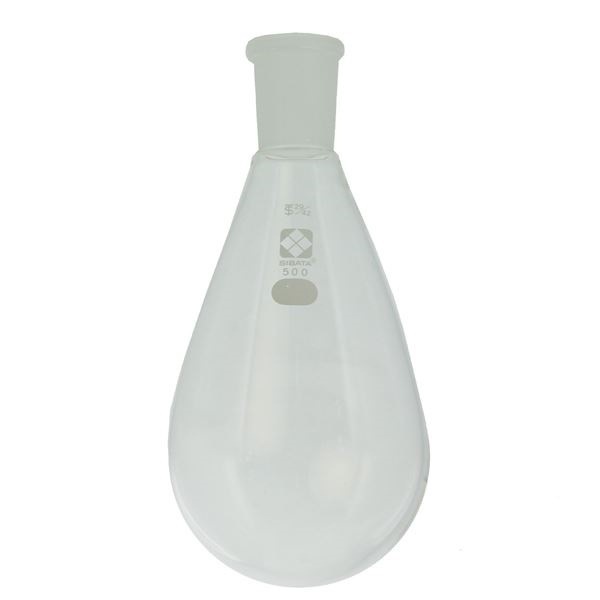 柴田科学共通摺合なす形フラスコ 500mL 005370-29500