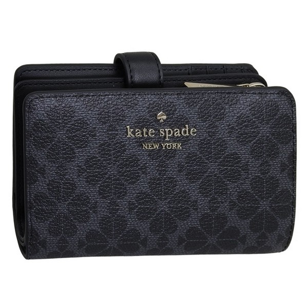 ケイトスペード 財布 レディース 二つ折り財布 アウトレット ブラック WALLETS MED COMBIFLD KN756-001 KATE SPADE
