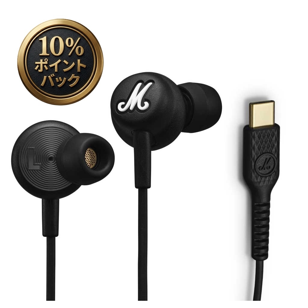 【国内正規品】 MODE USB-C ブラック マイク付き/通話対応 カナル型イヤホン