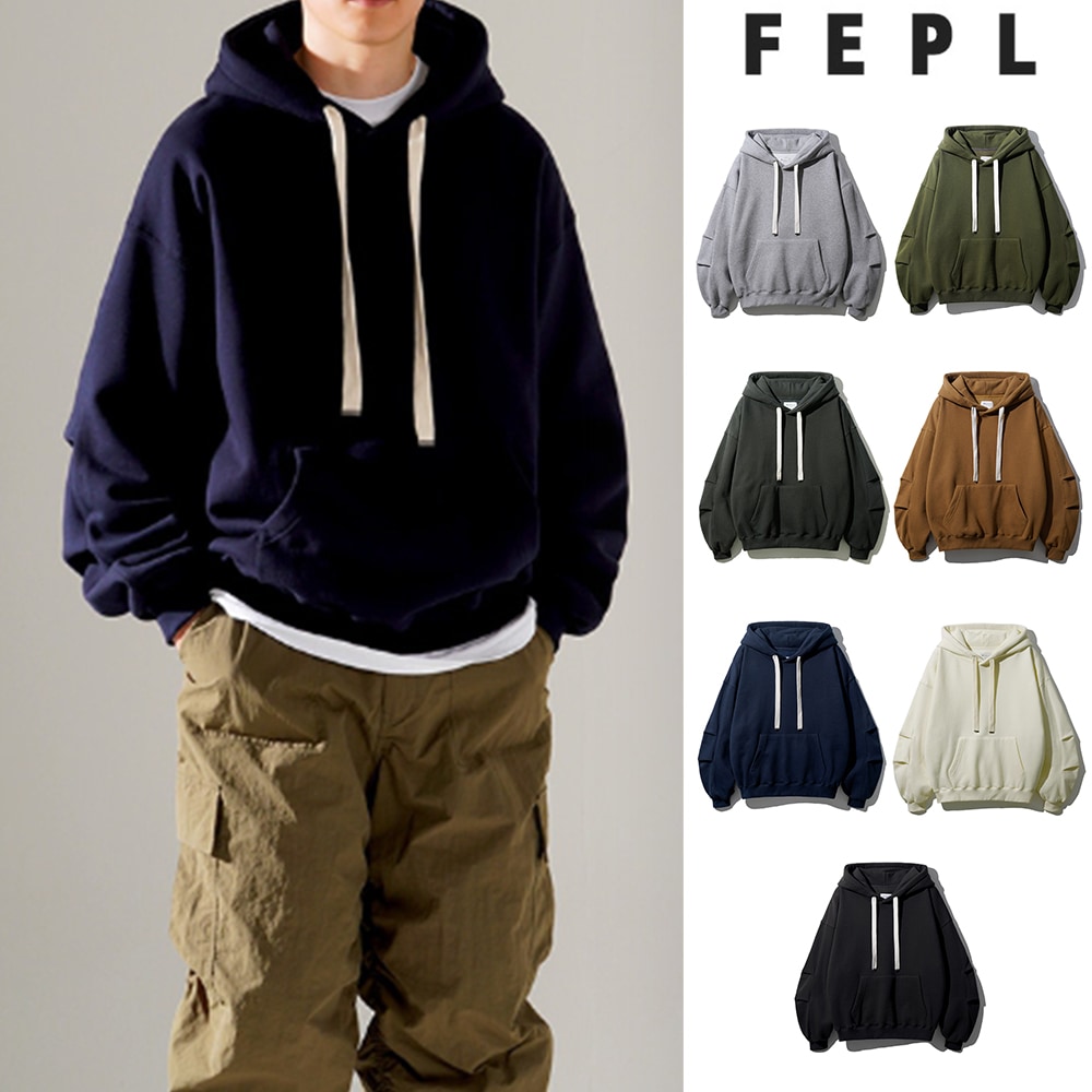 [FEPL] Flow Bow Pleats Brushed Hoodie
