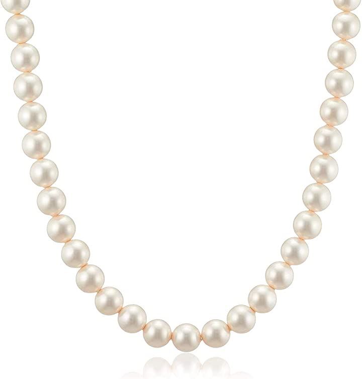 パールネックレス 冠婚葬祭 マグネット留め 42cm 6.5-6.8mm 珠 ホワイト(［07-01］ ネックレス 単品 マグネット, ［02］ パール直径6.5-6.8mm ネッ)