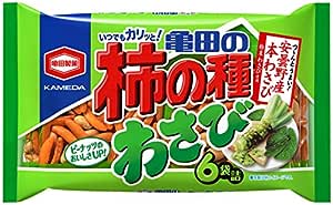 亀田製菓 亀田の柿の種わさび6袋詰 182g6袋