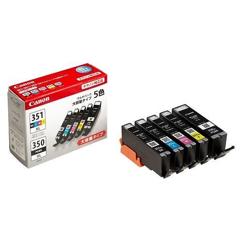 インクタンク5色マルチP（大容量タイプ） BCI-351XL+350XL/5MP 00016374