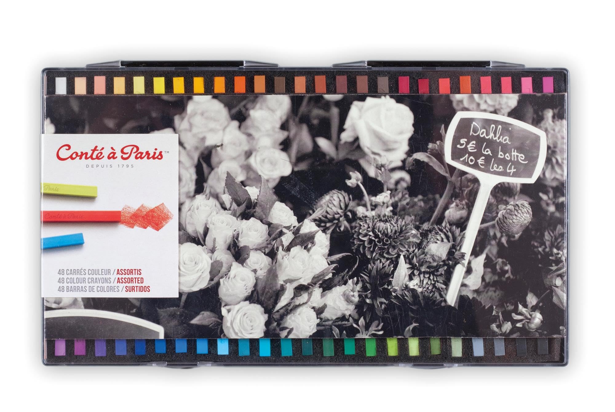 コンテ・ア・パリ カレコンテ カラー プラスチックボックス アソート 48色セット 50134