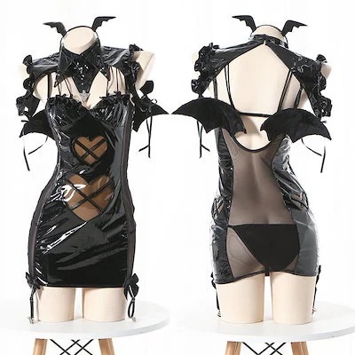 小悪魔 透かし彫り 誘惑 コスプレ セクシーランジェリー