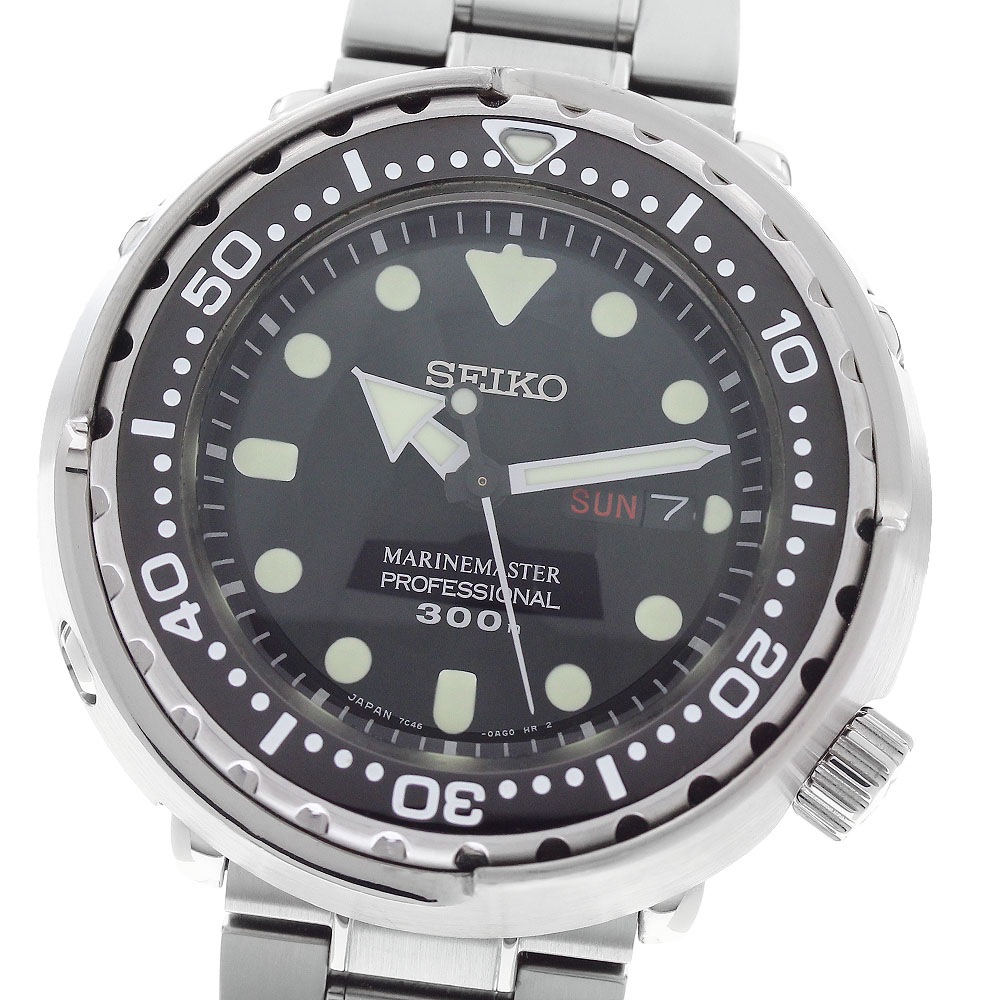 セイコー SEIKO SBBN031/7C46-0AG0 プロスペックス マリーンマスター デイデイト クォーツ メンズ 箱・保証書付き_961578【中古】