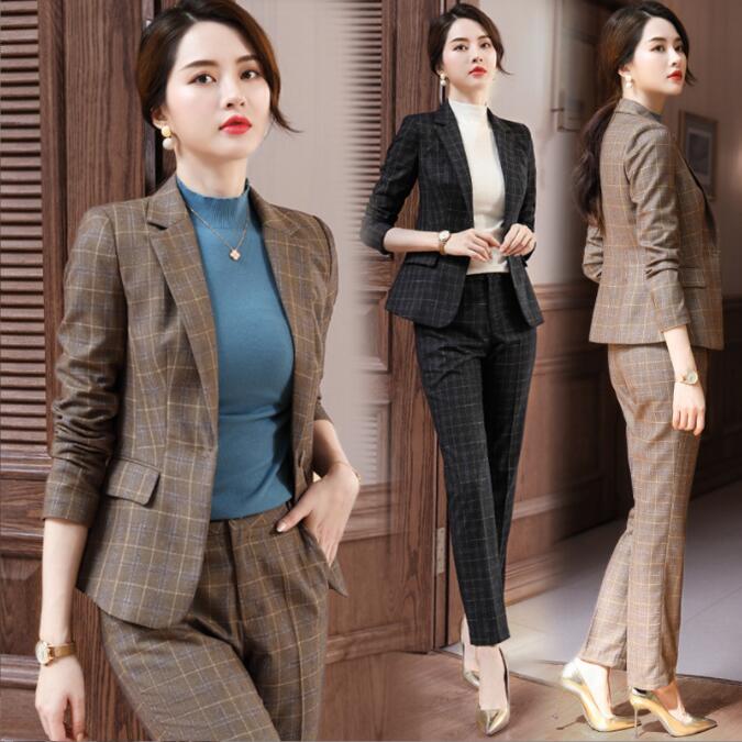 スーツセット レディース パンツセット チェック柄 セレモニー 事務服 フォーマル 細身 シルエット ビジネス 入学式 卒業式 通勤 就職