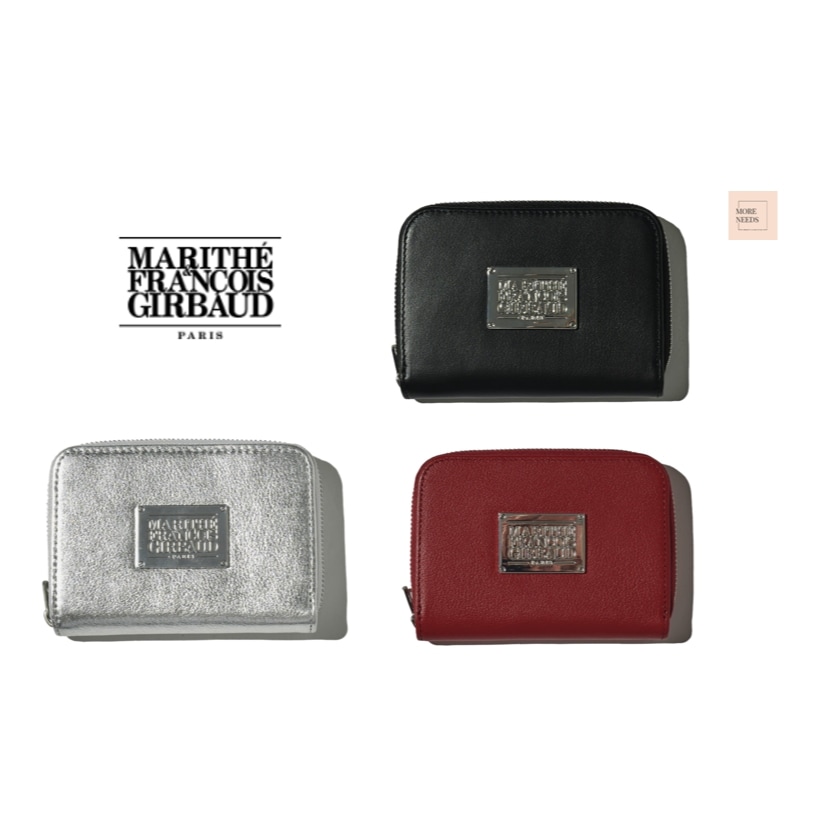 marithe francois girbaud CLASSIC LOGO ZIP WALLET 3colors