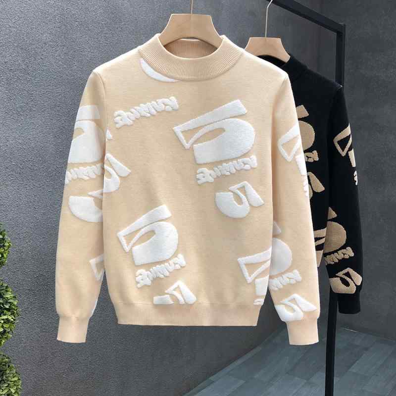 秋冬 コーデ メンズ 服 シンプル ファッション オシャレ 大人 かっこいい 大きいサイズ ストリート 紳士服 セーター ハーフ タートルネック セーター インナー ミッド カラー シャツ