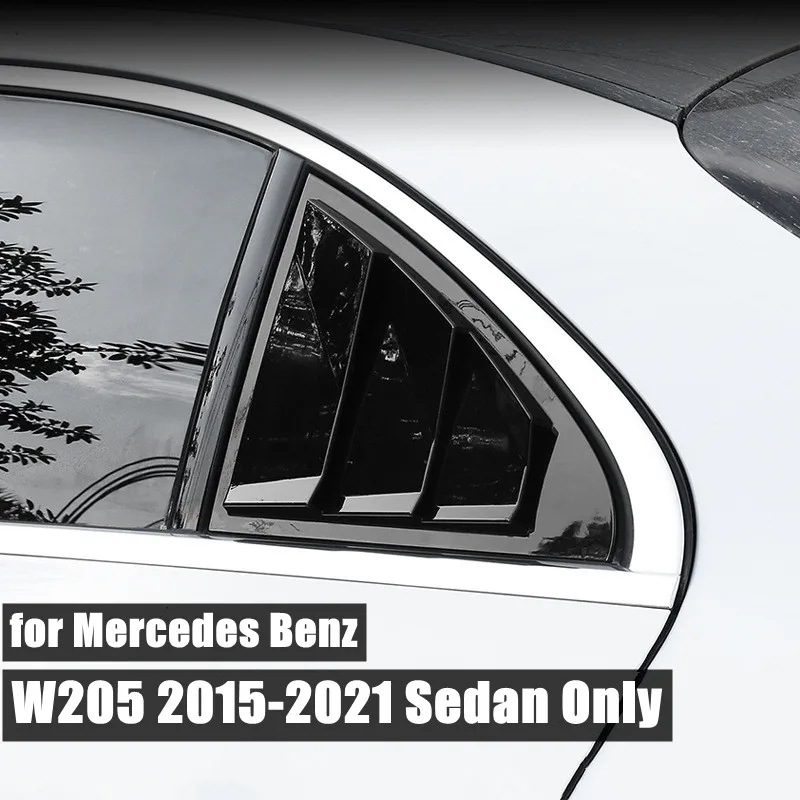 メルセデス・ベンツ Cクラス W205専用 C180 C200 C220 C250 C300 2015-2021 リアウインドウ シャッター ルーバー ボディキット ABSカバー トリム 輸入品