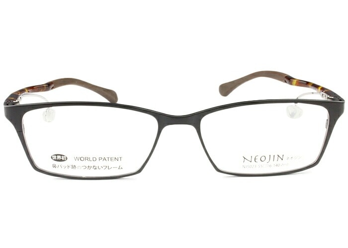 ネオジン NEOJIN nj5023 c.10 ブラック 鼻パッドなし メガネ ノーズパッドなし サイドパッド めがね 眼鏡 レディース