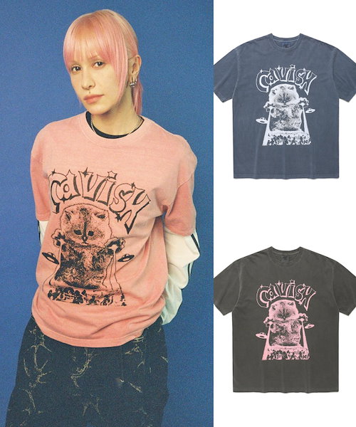 Qoo10 CAVISH INVADER SS TEE ロゴ 半袖