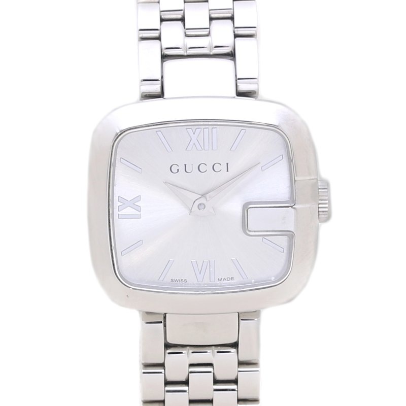 G-グッチ コレクション YA125411 125.4【電池交換済】 ステンレススチール レディース/130376【中古】【腕時計】
