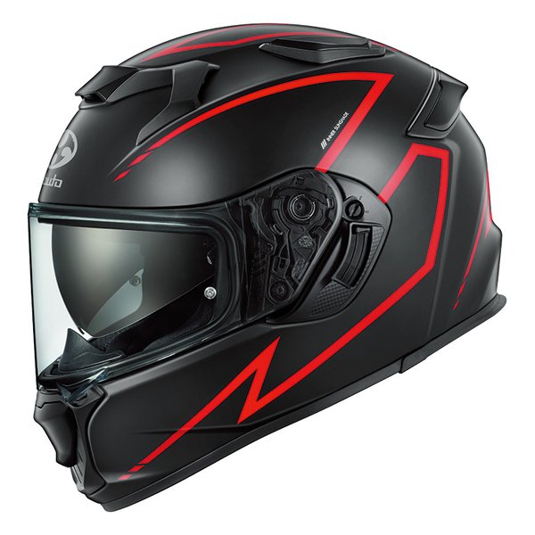 OGK KAMUI-5 SPRIA スプリア フラットブラックレッド M KAMUI5SPRIAFBKレッドM