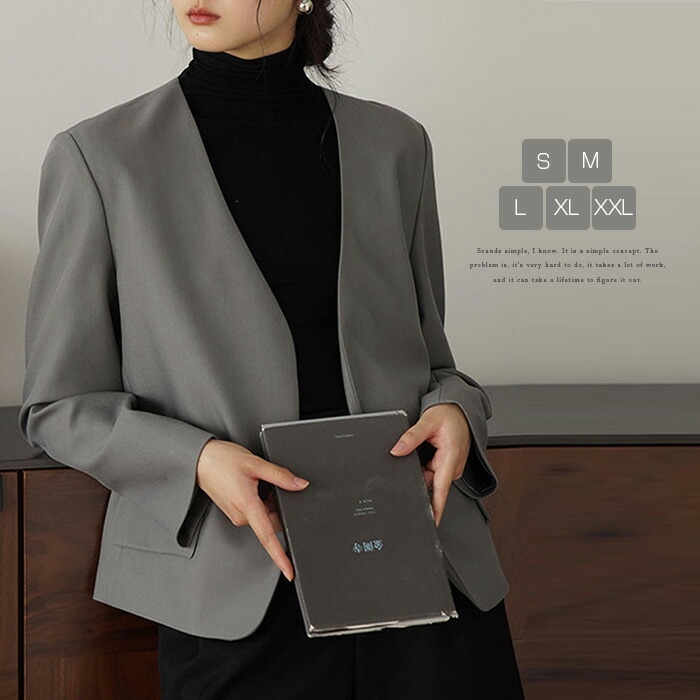 テーラードジャケット レディース 長袖 ジャケット コート 春 秋 テーラード OL 無地 上品 高級感 ライトアウター 重ね着 カジュアル フォーマル シンプル スリット トップス オフィス 通勤
