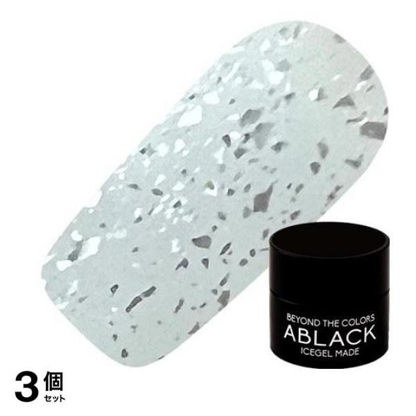 ICEGEL(アイスジェル) A BLACK ブロッサムマットトップジェル BMC-06 シルバー 3g 3個セット