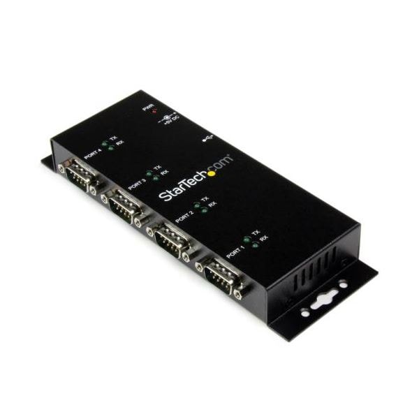 StarTech.com ウォールマウント型産業用 USB-4ポートRS232Cシリアル変換ハブ ICUSB2324I 1個 22,815円