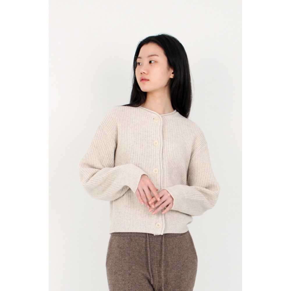 リタロールカーディガン_アイボリー