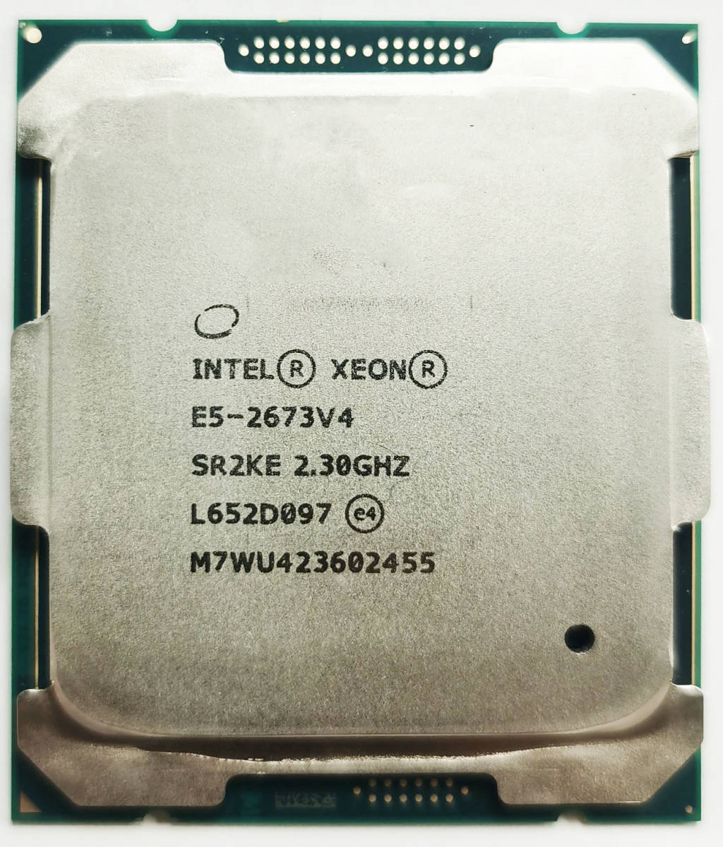 2個セット Intel Xeon E5-2673 v4 SR2KE 20C 2.3GHz 50MB 135W LGA2011-3 DDR4-2400