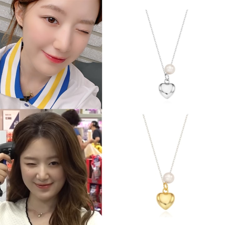 【(G)I-DLE着用】 cupid heart pearl necklace