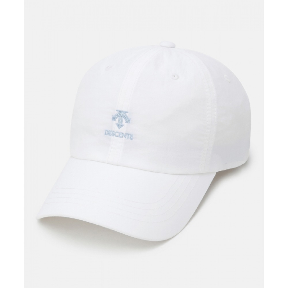 デサントナイロンボールキャップホワイト (SQ123UCP13)